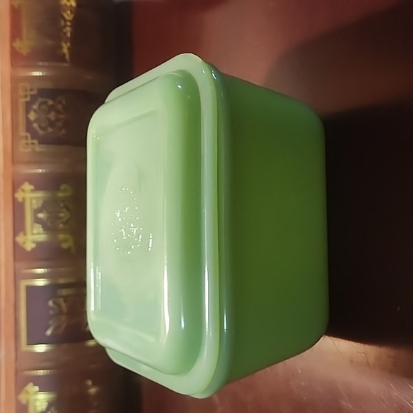 Kitchen Fire King Jadeite Refrigerator Dish Small With Lids Philbe